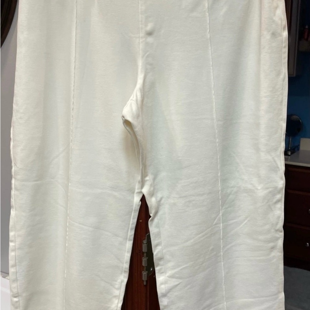 NWOT CATO 18/20WP PETITES CREAM CUFFED LEGS STYLISH DRESS PANTS SLACKS